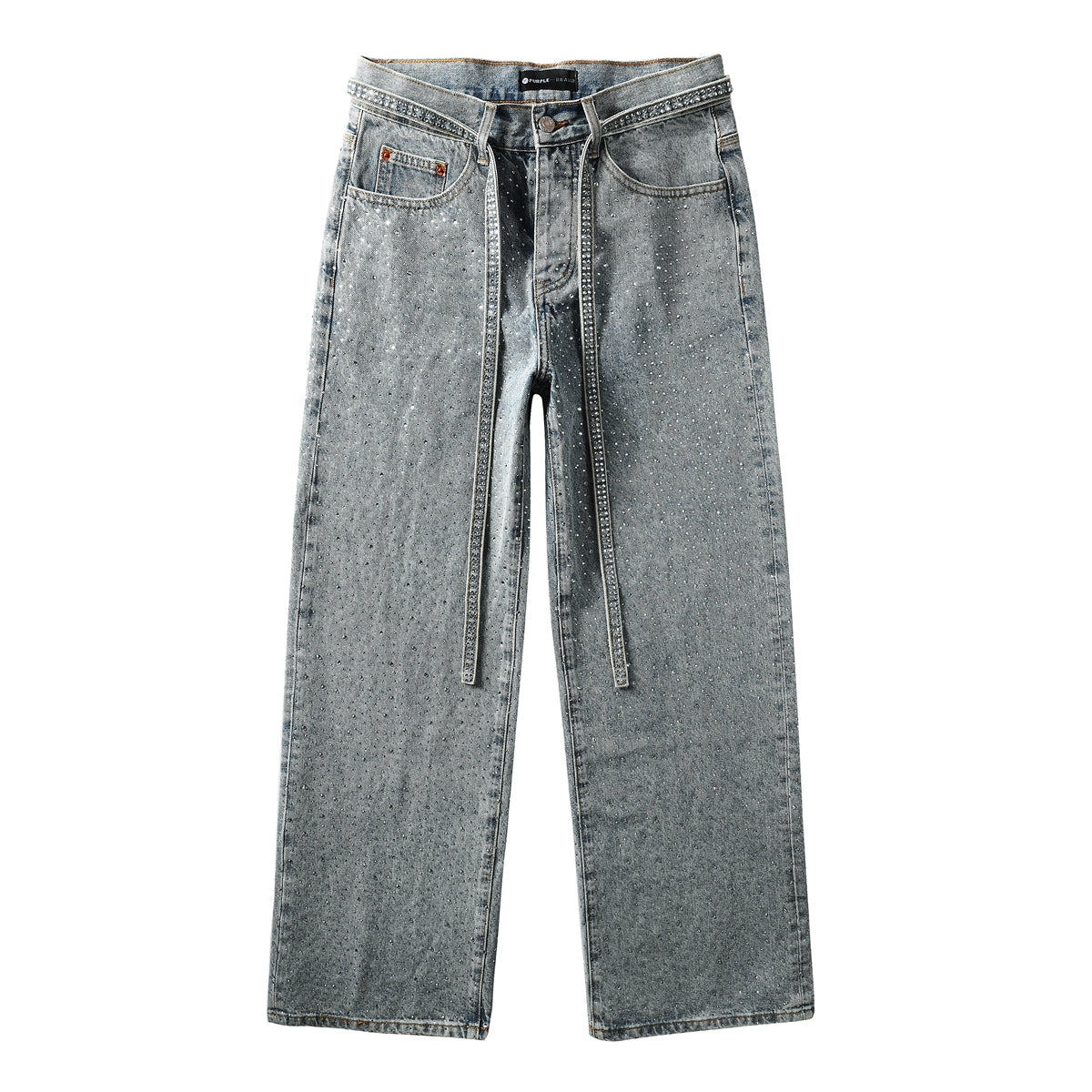 Purple Brand Crystal Diamond Jeans #9133