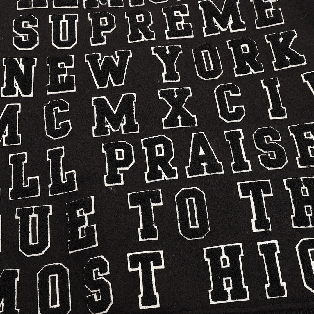 Supreme SS25 week3 Praises Varsity Jacket
