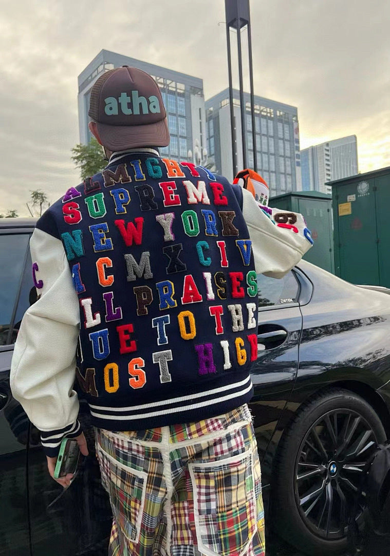 Supreme SS25 week3 Praises Varsity Jacket