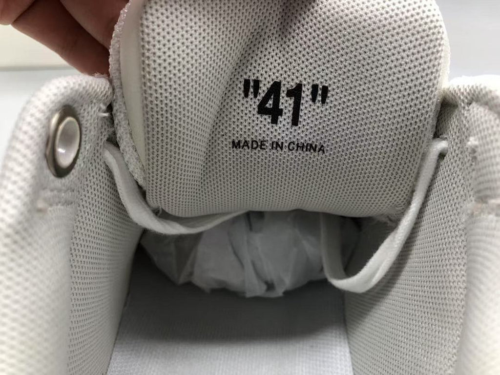 OFF-WHITE Out Of Office OOO 30 MM Low Tops White Light Blue