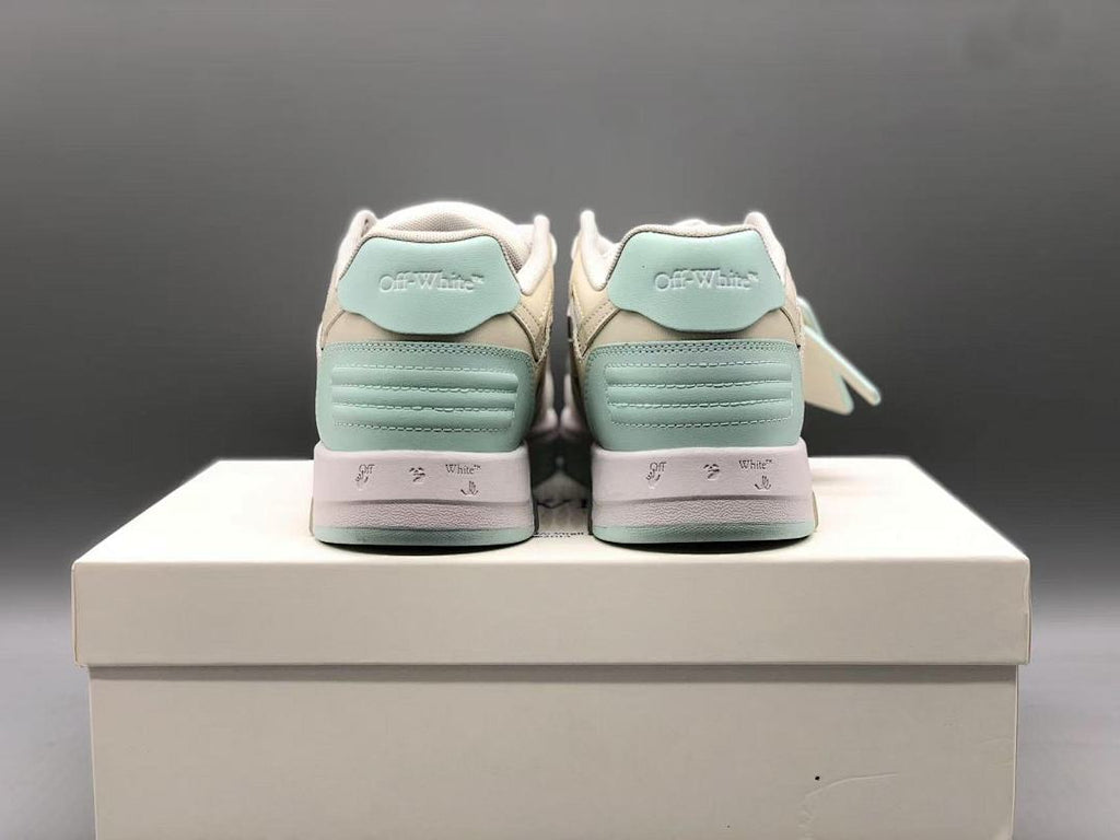 OFF-WHITE Out Of Office OOO 30 MM Low Tops White Light Blue