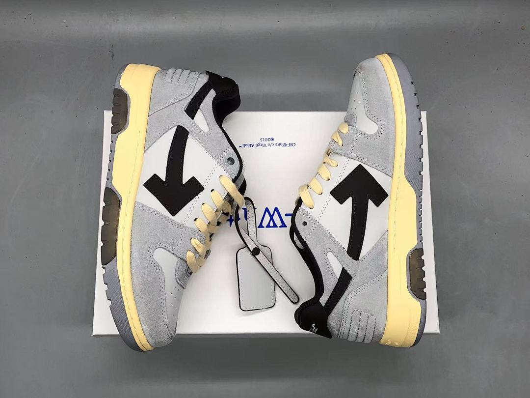 OFF-WHITE Out Of Office OOO Light Grey Black