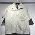 AMIRI Convertible-Collar Printed Silk-Twill Shirt