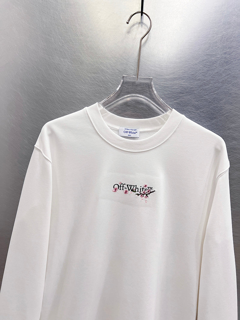OFF-WHITE Cherry Blossom Print Long-Sleeve T-Shirt