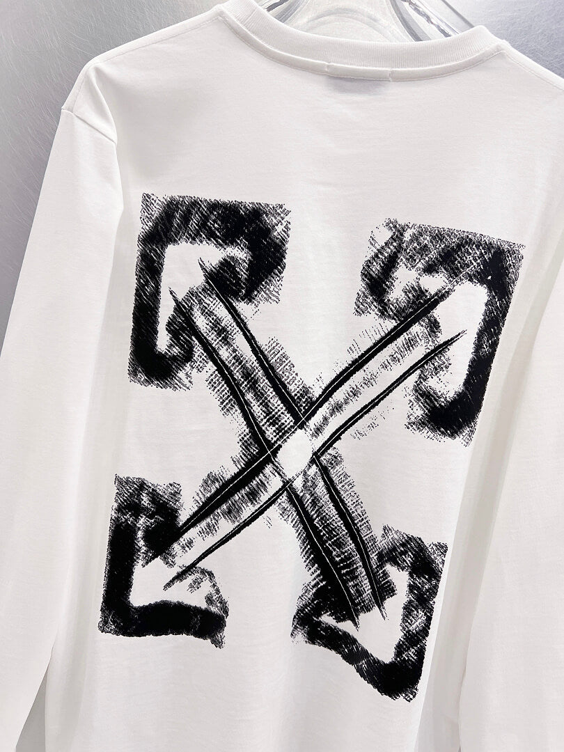 OFF-WHITE Arrow Back Print Long-Sleeve T-Shirt