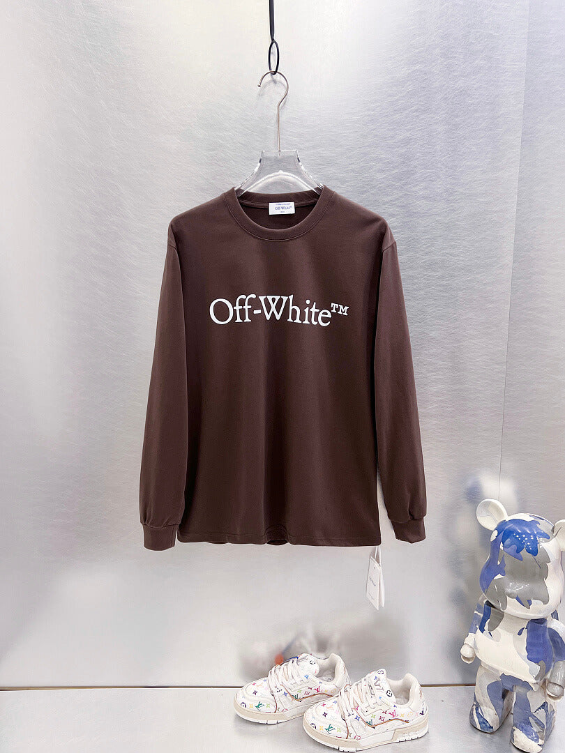 OFF-WHITE Logo Print  Long-Sleeve T-Shirt
