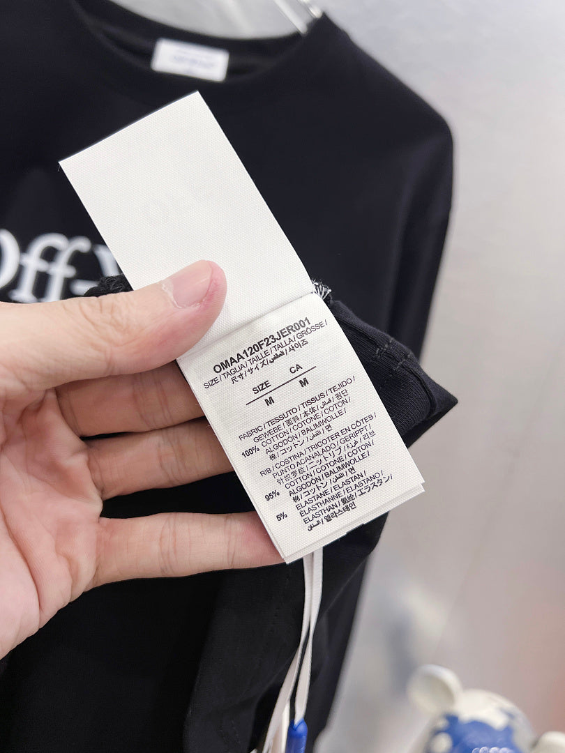OFF-WHITE Logo Print  Long-Sleeve T-Shirt