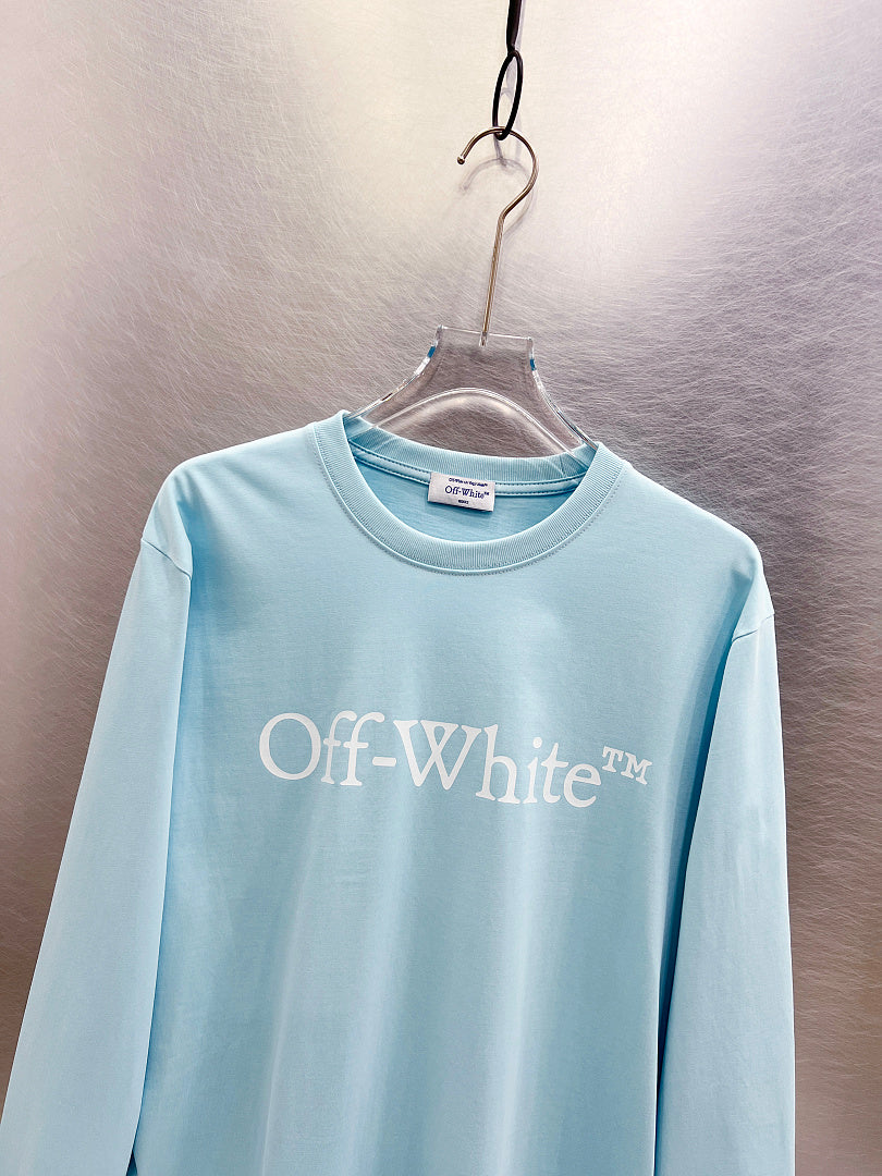 OFF-WHITE Logo Print  Long-Sleeve T-Shirt