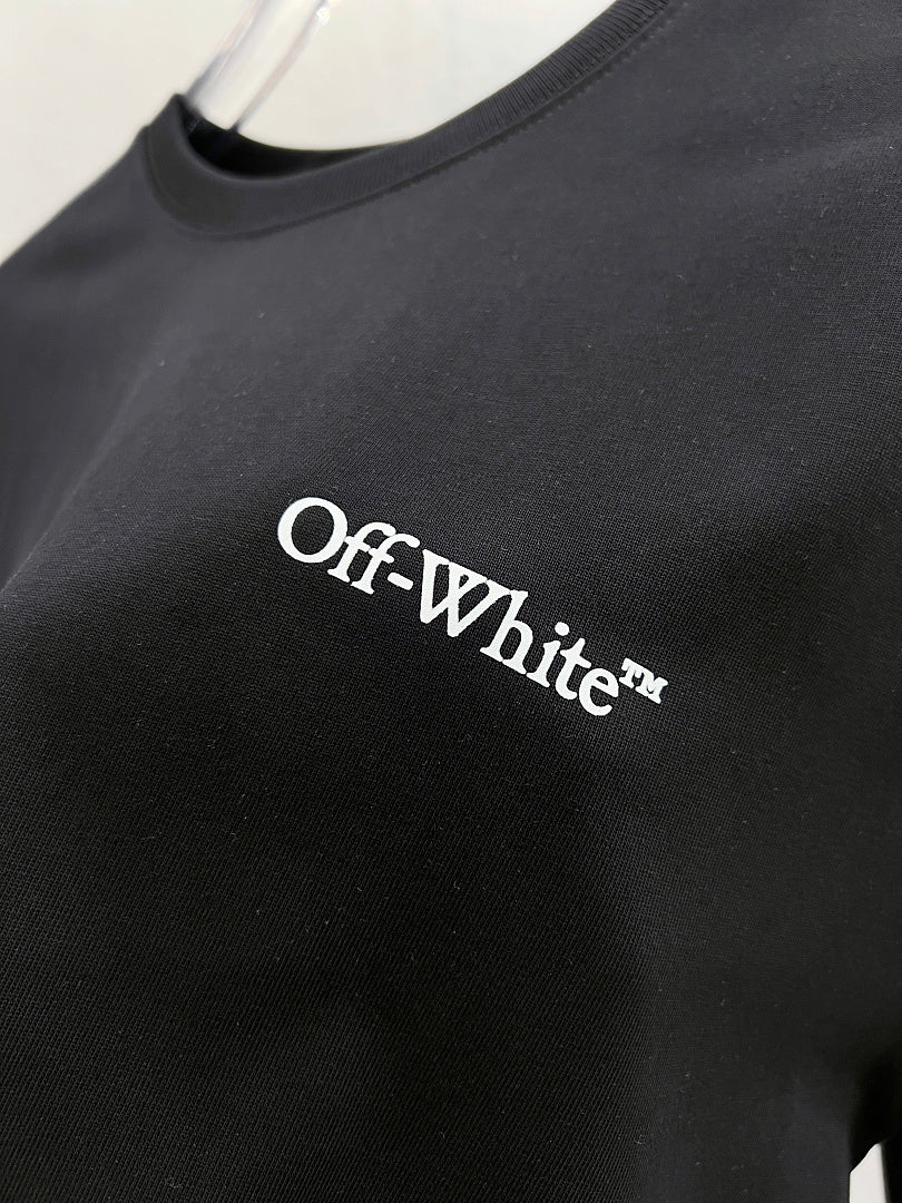 OFF-WHITE Logo Print Long-Sleeve T-Shirt