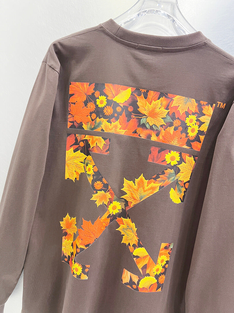 OFF-WHITE Logo Print Long-Sleeve T-Shirt
