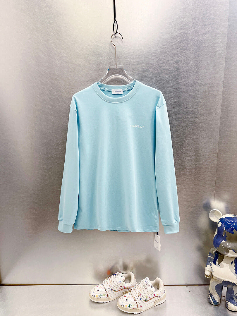 OFF-WHITE Logo Print Long-Sleeve T-Shirt