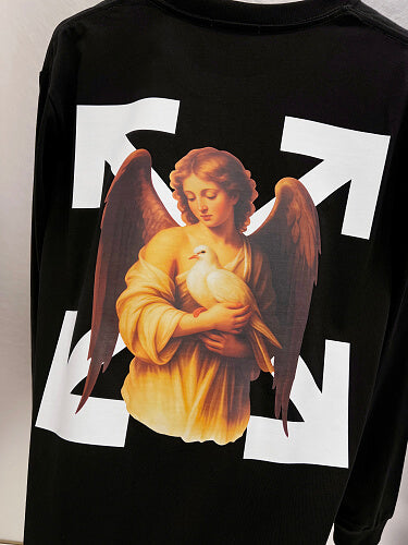 OFF-WHITE Logo Print Long-Sleeve T-Shirt