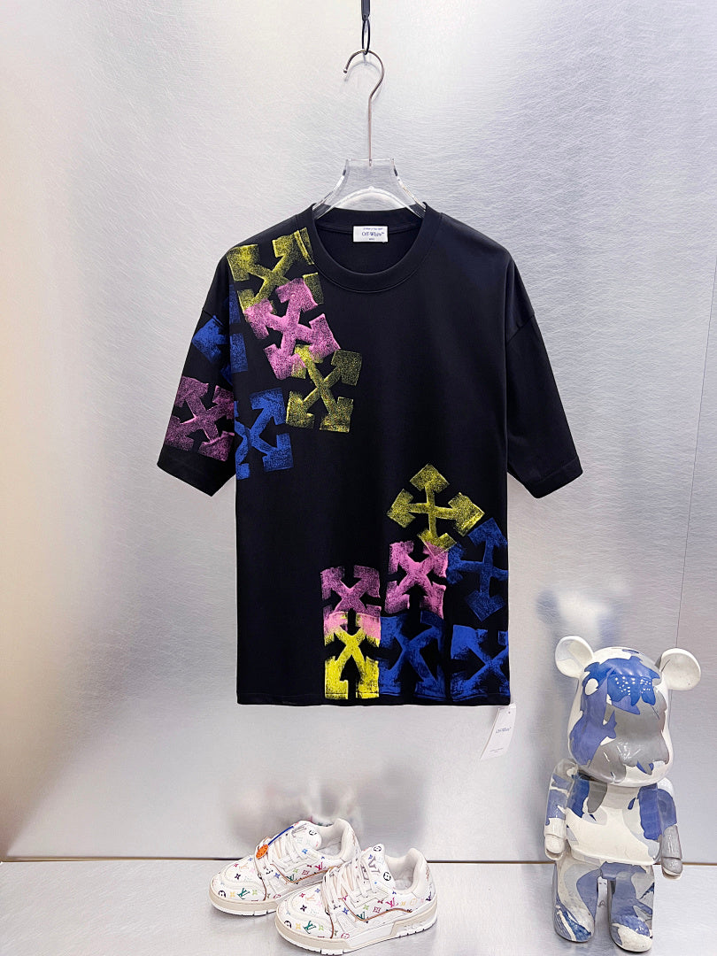 OFF-WHITE Colorful Gradient Arrow Print T-Shirt