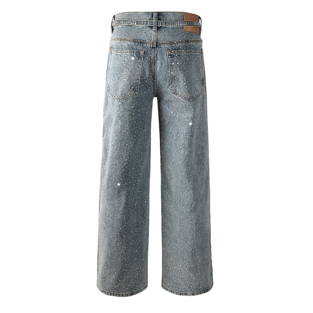 Purple Brand Crystal Diamond Jeans #9133