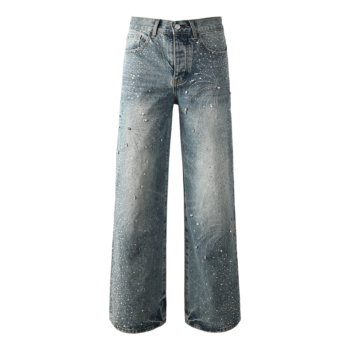 Purple Brand Crystal Diamond Jeans #9129