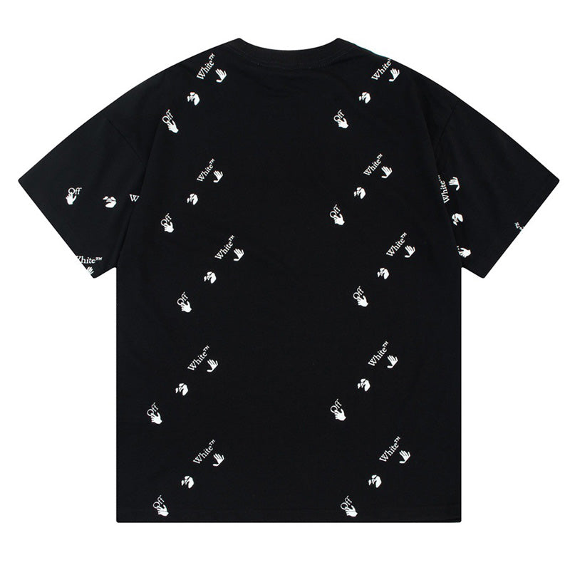 OFF-WHITE Swimming Man Logo-Print T-Shirt