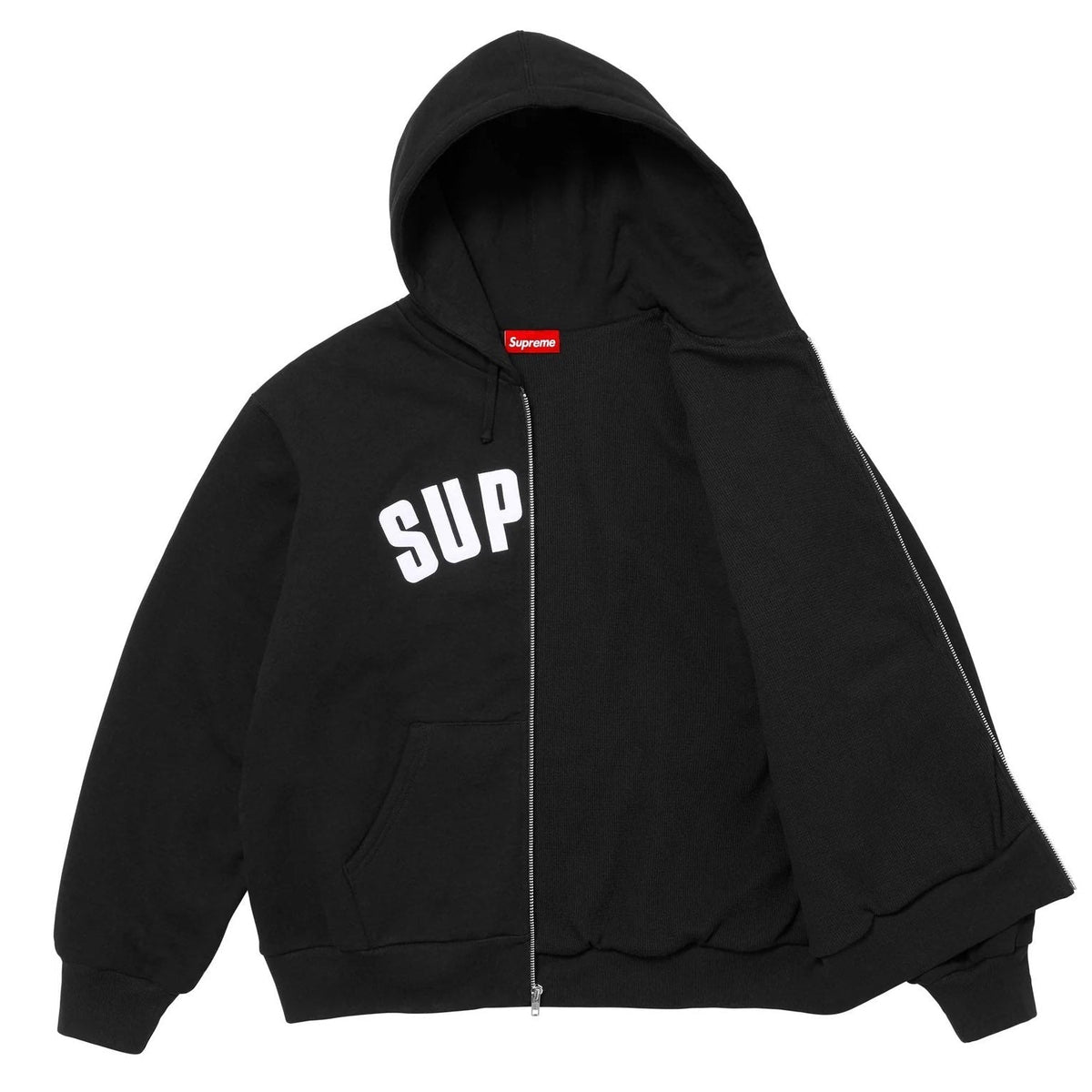 Supreme 25FW Thermal-Lined Zip-Up Hoodie