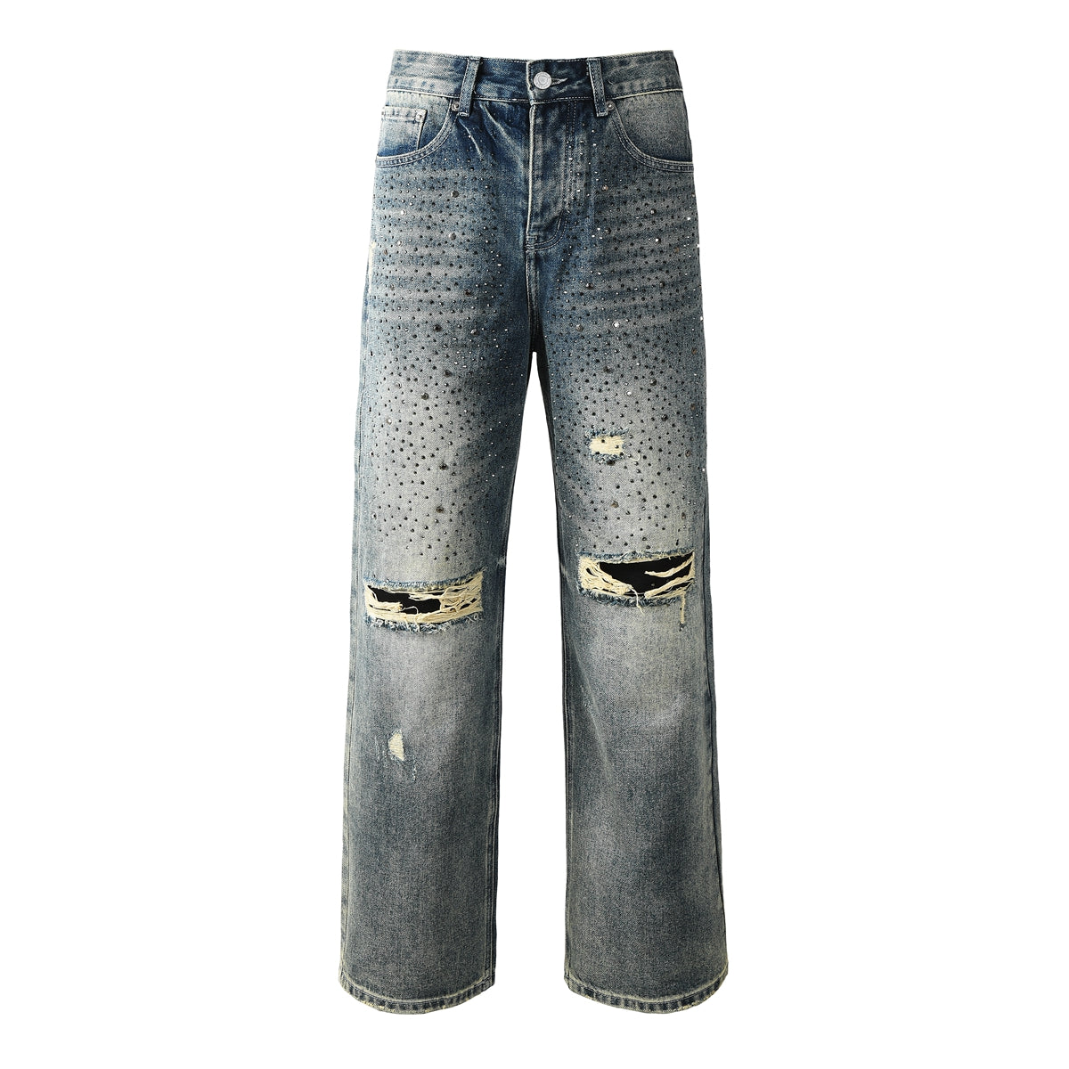 Purple Brand Crystal Diamond Jeans #9131