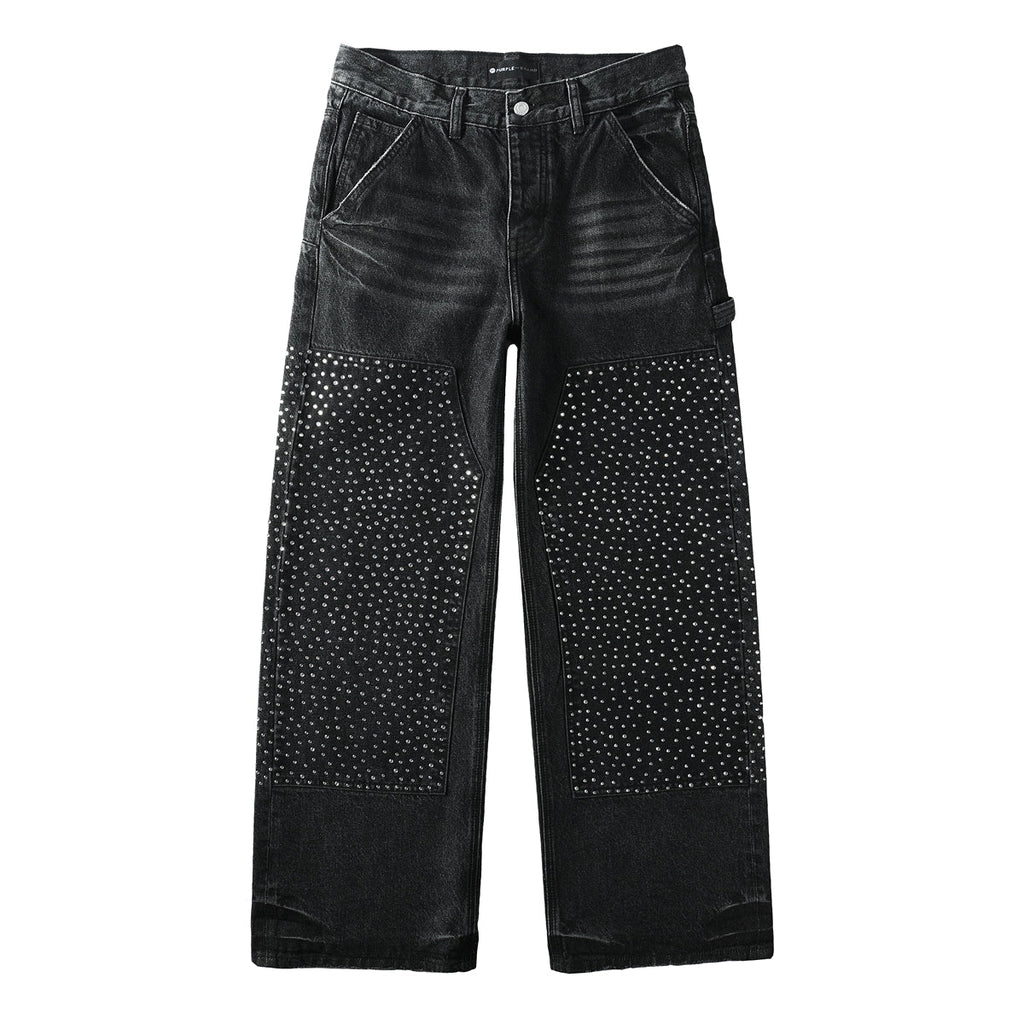 Purple Brand Crystal Diamond Jeans #PU104